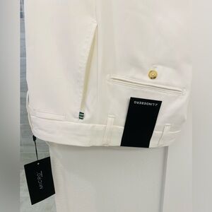J.LINDEBERG Men’s Micros Elegant White pants with Gold Accent